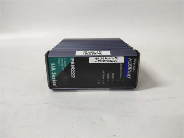 FOXBORO FBM222 P0926TL | 16-Channel Analog Input Module | Obsolete I/A Series Spare Analysis